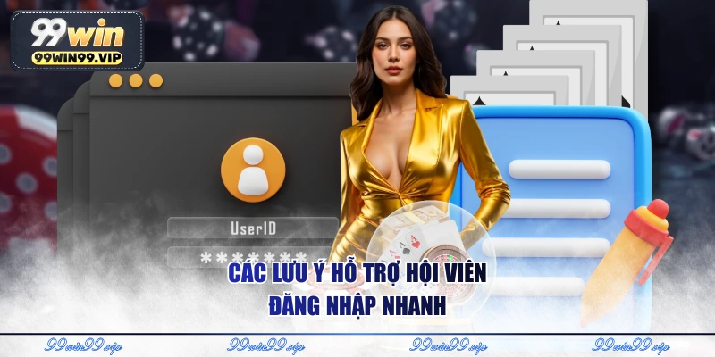 Đăng Nhập 99WIN - Hướng Dẫn Truy Cập Nhanh Gọn An Toàn 3 Các lưu ý hỗ trợ hội viên đăng nhập nhanh