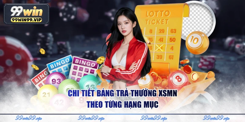 Chi tiết bảng trả thưởng XSMN theo từng hạng mục