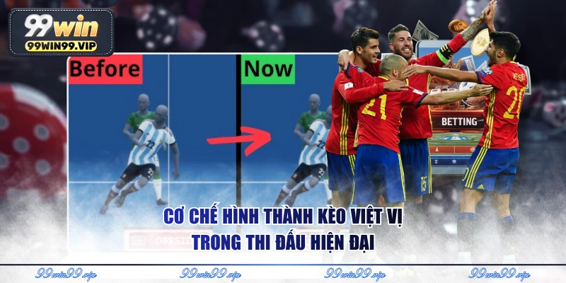 Cơ chế hình thành kèo việt vị trong thi đấu hiện đại