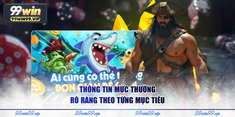 Thông tin mức thưởng rõ ràng theo từng mục tiêu